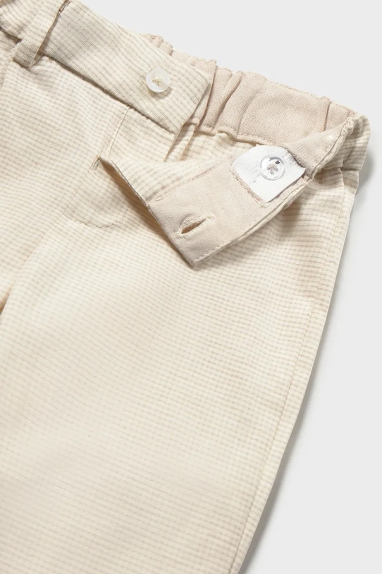 Chłopiec Mayoral spodnie z domieszką lnu dziecięce 1517.3B.Baby.PPY2 beżowy