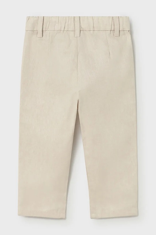 Chłopiec Mayoral spodnie z domieszką lnu dziecięce 1517.3B.Baby.PPY2 beżowy