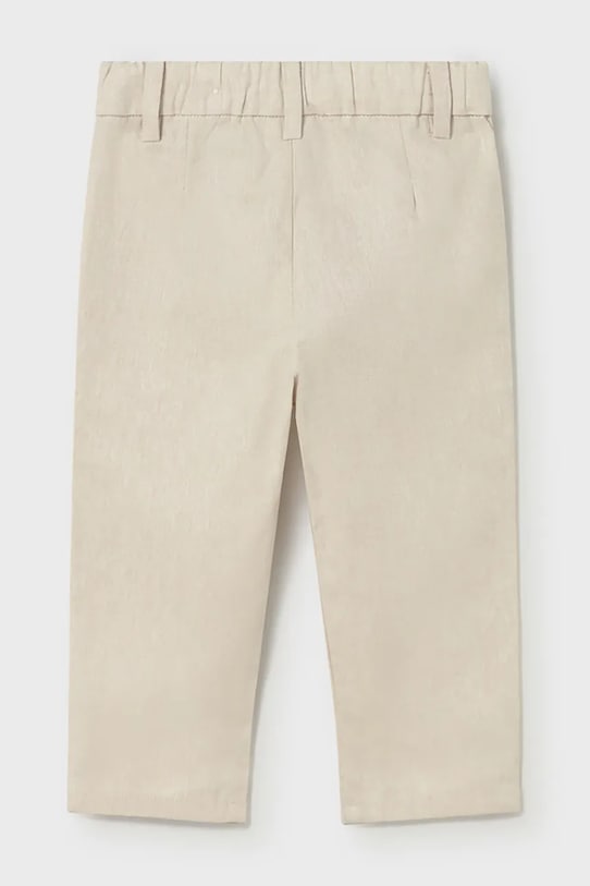 Chłopiec Mayoral spodnie z domieszką lnu dziecięce 1517.3B.Baby.PPY2 beżowy
