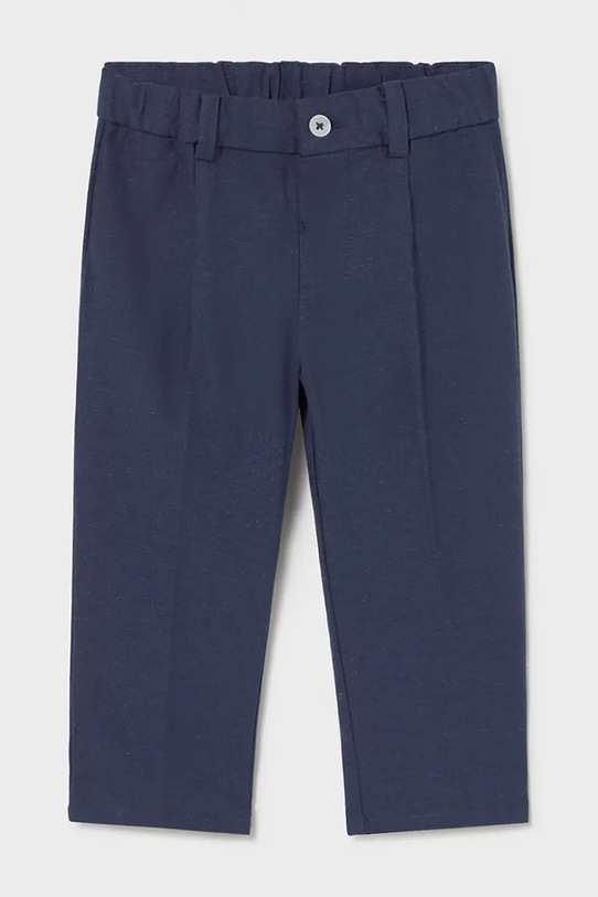 Mayoral spodnie z domieszką lnu dziecięce tkanina granatowy 1517.3B.Baby.PPY2