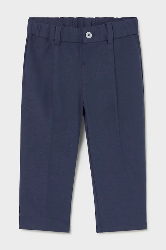Mayoral spodnie z domieszką lnu dziecięce tkanina granatowy 1517.3B.Baby.PPY2