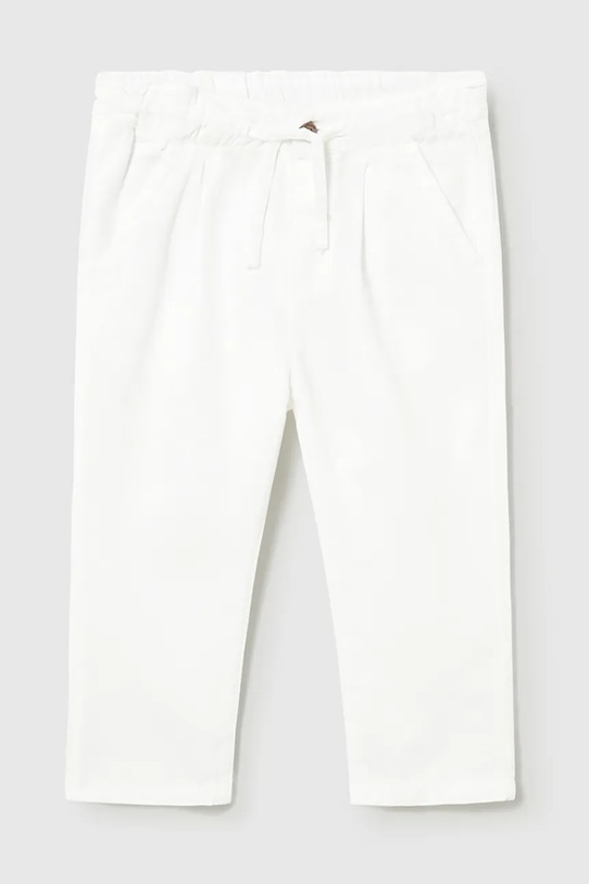 Mayoral pantaloni din amestec de in pentru bebe panza alb 1523.3C.Baby.PPY2