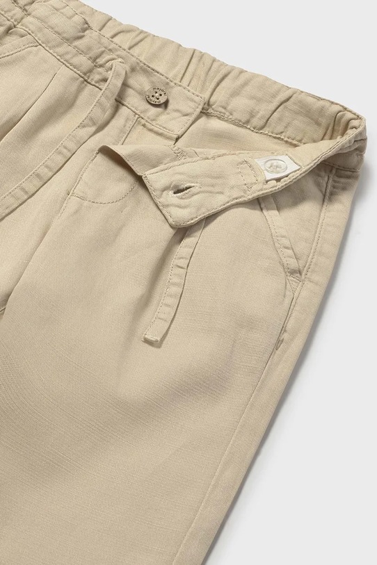 Mayoral spodnie z domieszką lnu niemowlęce beżowy 1523.3C.Baby.PPY2