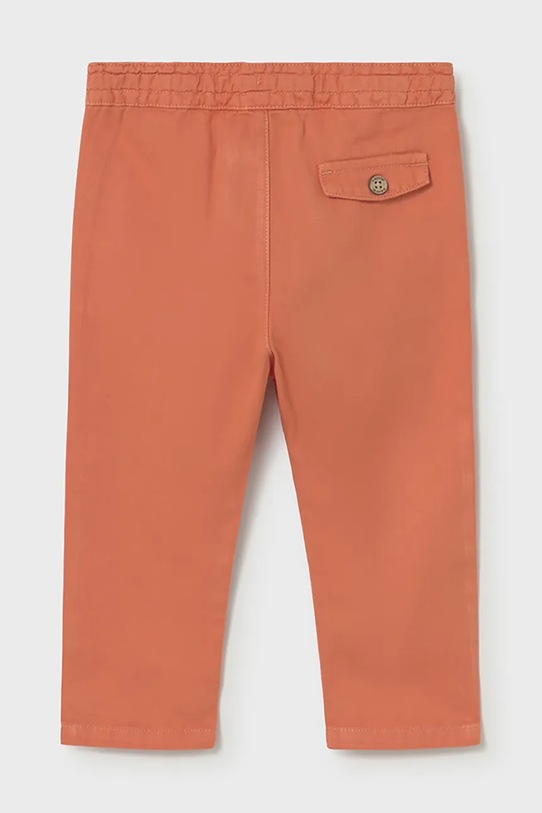 Mayoral spodnie z domieszką lnu niemowlęce 1523.3C.Baby.PPY2 pomarańczowy SS26
