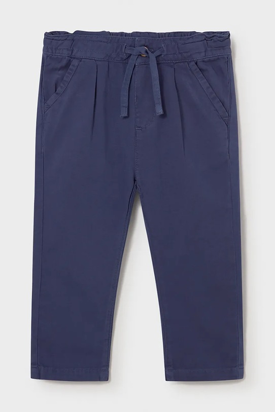 Mayoral spodnie z domieszką lnu niemowlęce tkanina granatowy 1523.3C.Baby.PPY2
