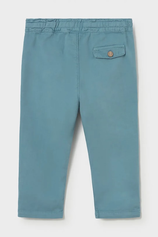 Hlače iz mešanice lanu za dojenčke Mayoral 1523.3C.Baby.PPY2 modra SS26