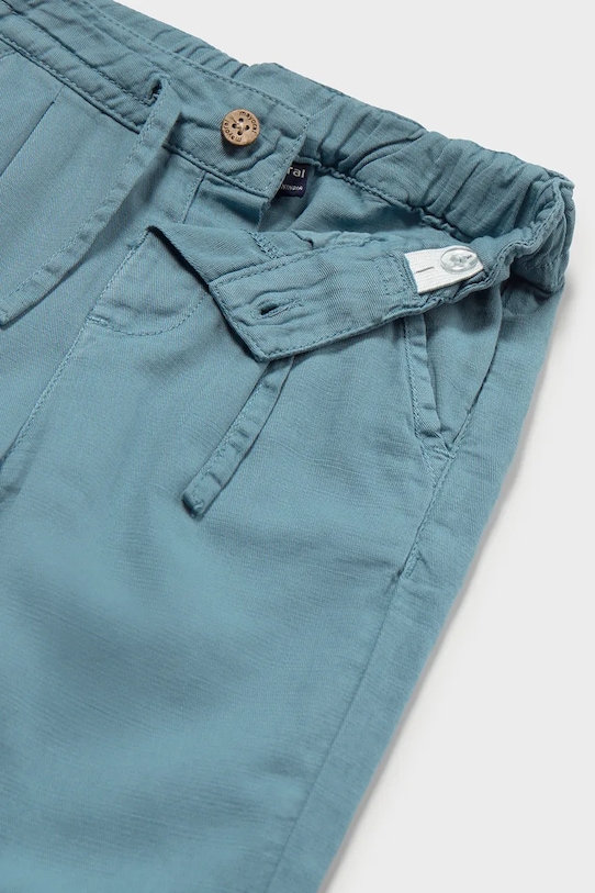 Dečki Hlače iz mešanice lanu za dojenčke Mayoral 1523.3C.Baby.PPY2 modra