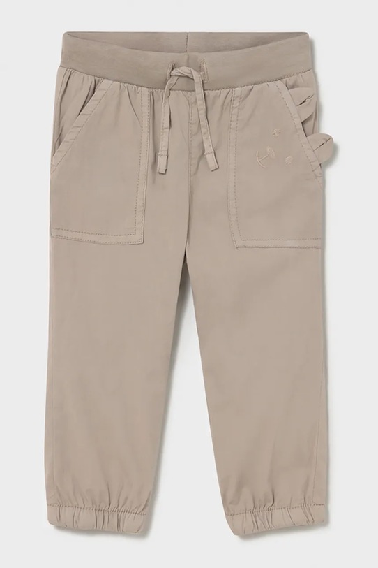 Mayoral spodnie dziecięce z elastanem beżowy 1524.3F.Baby.PPY2