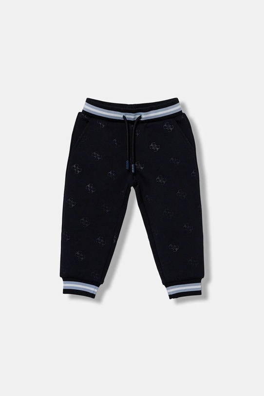 Guess spodnie dresowe dziecięce wzorzyste granatowy N6RB04.KAZQ2.PPY2