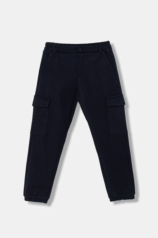 Dětské kalhoty Guess pletenina námořnická modř N6RB06.KCCH0.PPY2