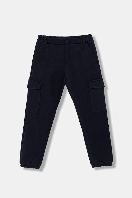 Dětské kalhoty Guess pletenina námořnická modř N6RB06.KCCH0.PPY2