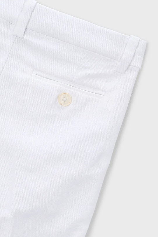 Chłopiec Mayoral spodnie z domieszką lnu dziecięce 3574.5B.Mini.PPY2 biały