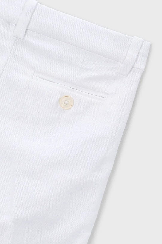 Chłopiec Mayoral spodnie z domieszką lnu dziecięce 3574.5B.Mini.PPY2 biały