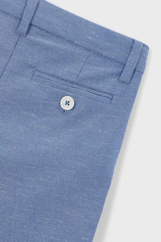 Chłopiec Mayoral spodnie z domieszką lnu dziecięce 3574.5B.Mini.PPY2 niebieski