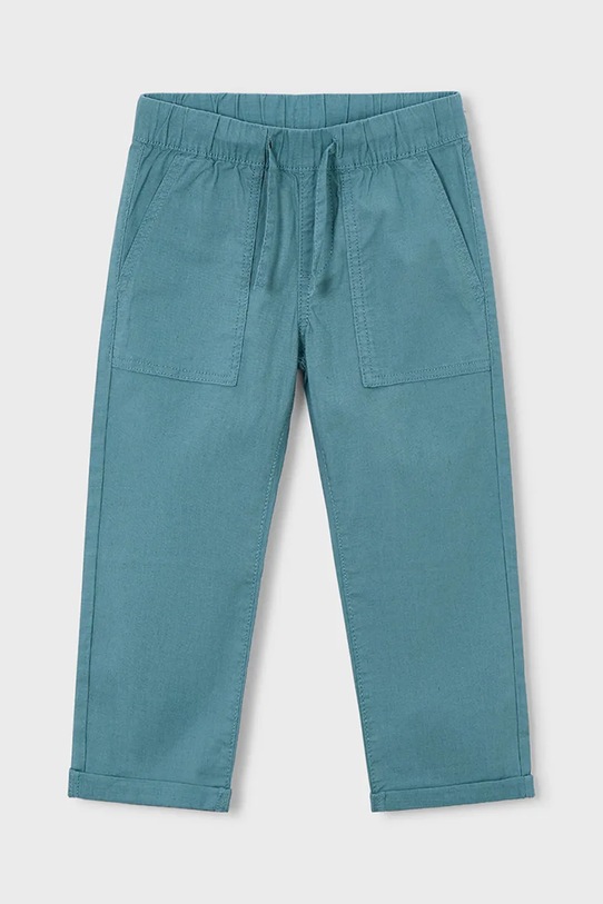Mayoral pantaloni de in pentru copii 3575.5C.Mini.PPY2 turcoaz SS26