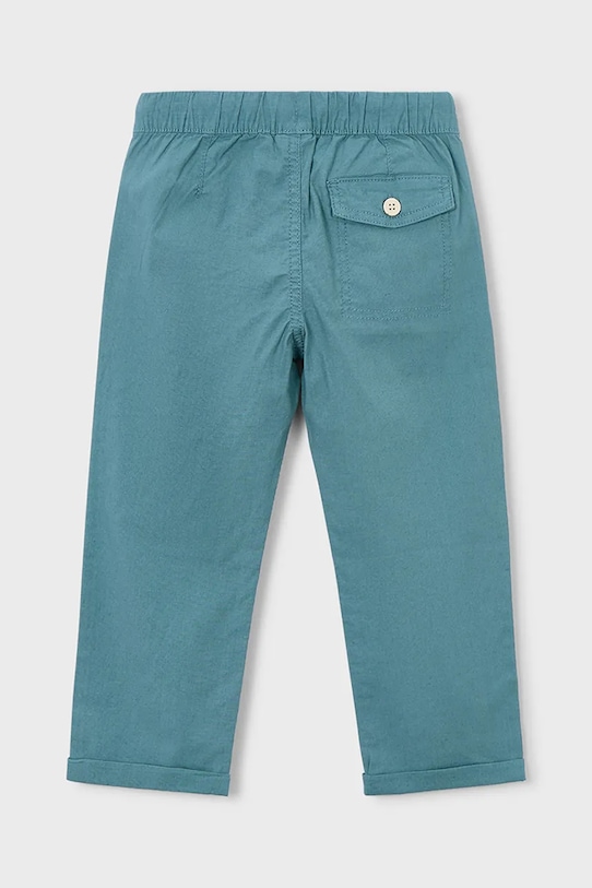 Băieți Mayoral pantaloni de in pentru copii 3575.5C.Mini.PPY2 turcoaz