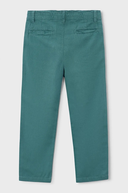 Otroške hlače z dodatkom lana Mayoral 3576.5C.Mini.PPY2 zelena SS26