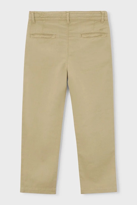 Mayoral spodnie dziecięce z dodatkiem lnu 3576.5C.Mini.PPY2 beżowy SS26