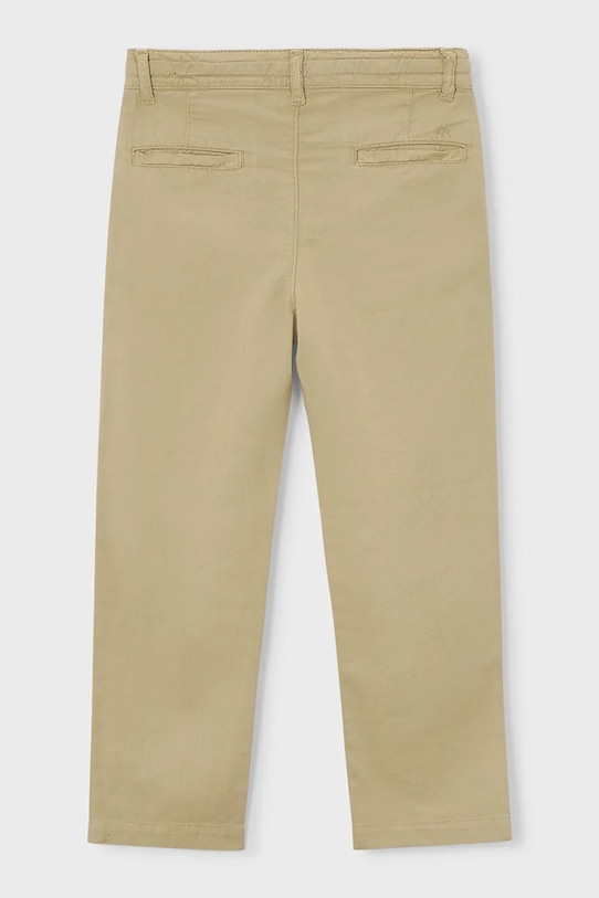 Mayoral spodnie dziecięce z dodatkiem lnu 3576.5C.Mini.PPY2 beżowy SS26
