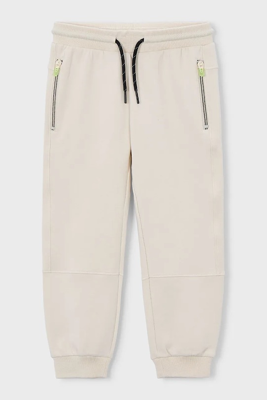 Mayoral spodnie dresowe dziecięce 3583.5G.Mini.PPY2 beżowy SS26