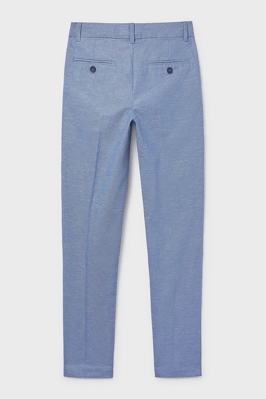 Chłopiec Mayoral spodnie z domieszką lnu dziecięce 6562.7A.Junior.PPY2 niebieski