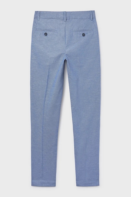 Chłopiec Mayoral spodnie z domieszką lnu dziecięce 6562.7A.Junior.PPY2 niebieski