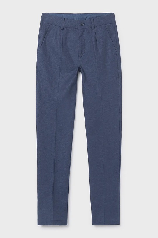 Mayoral spodnie z domieszką lnu dziecięce 6562.7A.Junior.PPY2 granatowy SS26