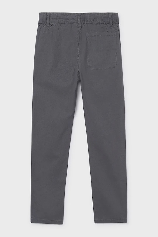 Detské nohavice s prímesou ľanu Mayoral 6563.7B.Junior.PPY2 sivá SS26