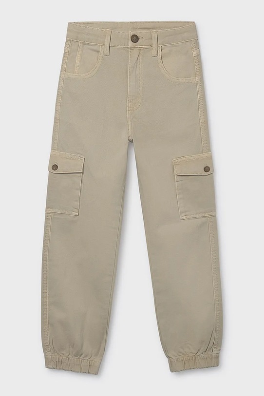 Mayoral spodnie dziecięce z elastanem beżowy 6566.7C.Junior.PPY2