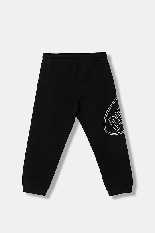Diesel spodnie dresowe bawełniane dziecięce PCIRCLE TROUSERS J02661.0GEAD czarny SS26