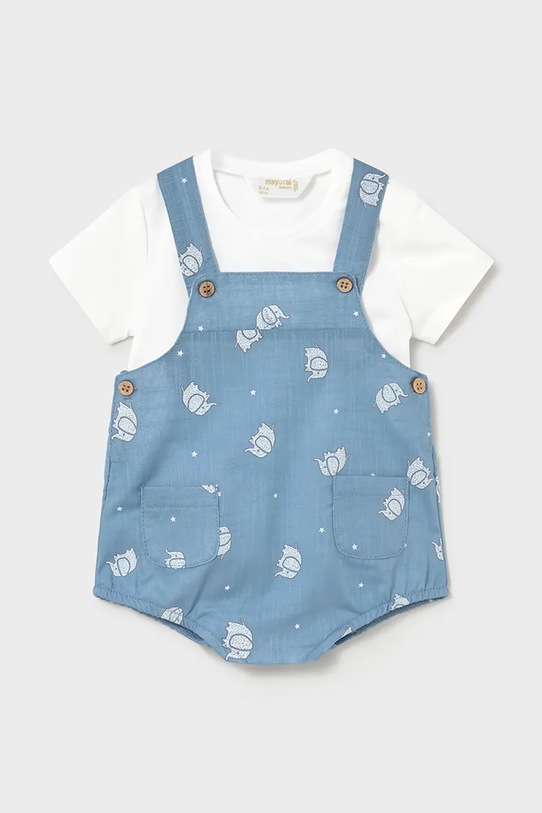 Mayoral Newborn komplet niemowlęcy tkanina niebieski 1621.1B.Newborn.PPY2