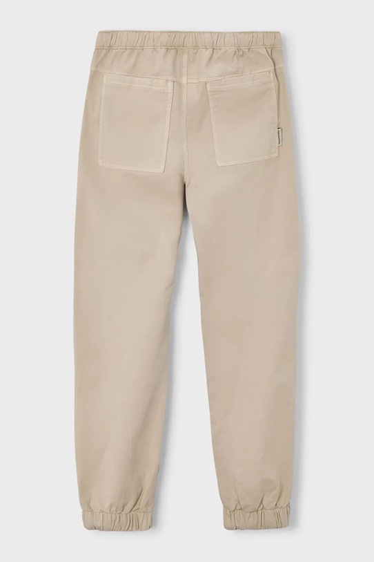 Chłopiec Mayoral spodnie joggery dziecięce z bawełną Boston by Mayoral 6574.7H.Boston.PPY2 beżowy