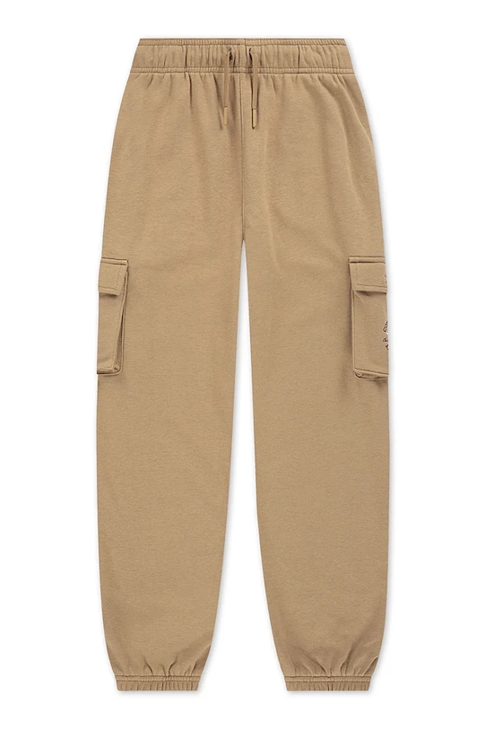 Dětské tepláky Converse pletenina hnědá 9CH425