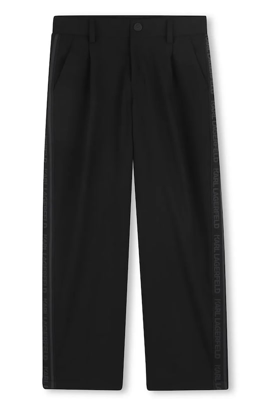 Dječje hlače Karl Lagerfeld Z31108.162.174 crna SS26