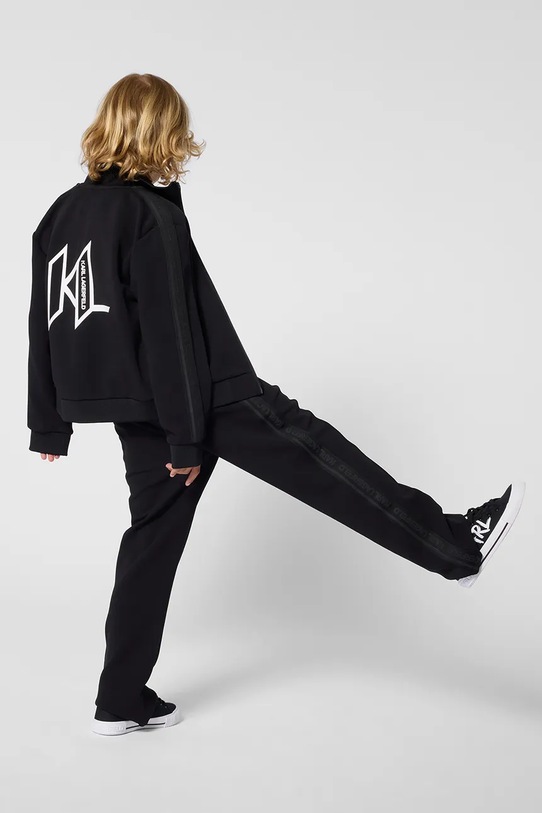 Dječje hlače Karl Lagerfeld Z31108.162.174 crna