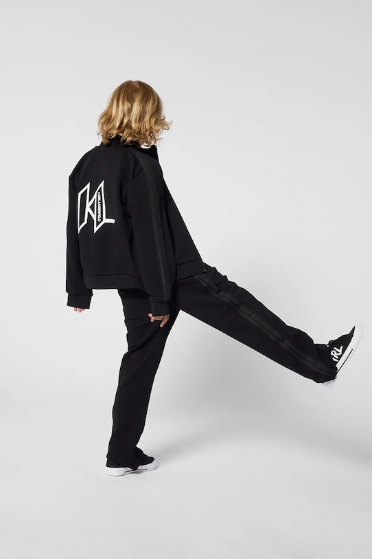 Dječje hlače Karl Lagerfeld Z31108.114.150 crna