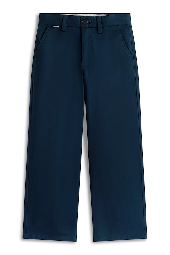 Tommy Hilfiger spodnie chinos dziecięce bawełniane KB0KB10199.104.122.PPY2 granatowy SS26