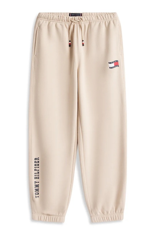 Tommy Hilfiger spodnie joggery dziecięce KB0KB10306.128.176.PPY2 beżowy SS26