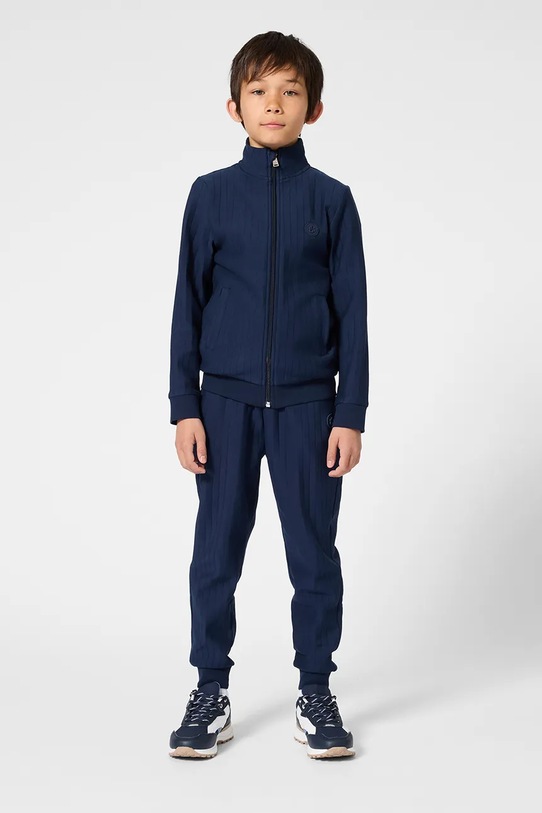 Dětské tepláky BOSS pletenina námořnická modř J53170.102.108