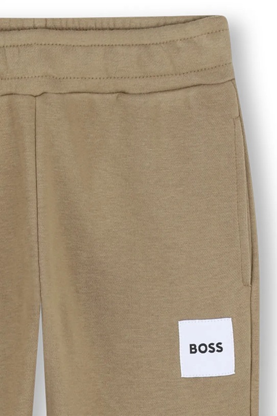 Dečki Otroška bombažna trenirka BOSS J52907.114.150 zelena