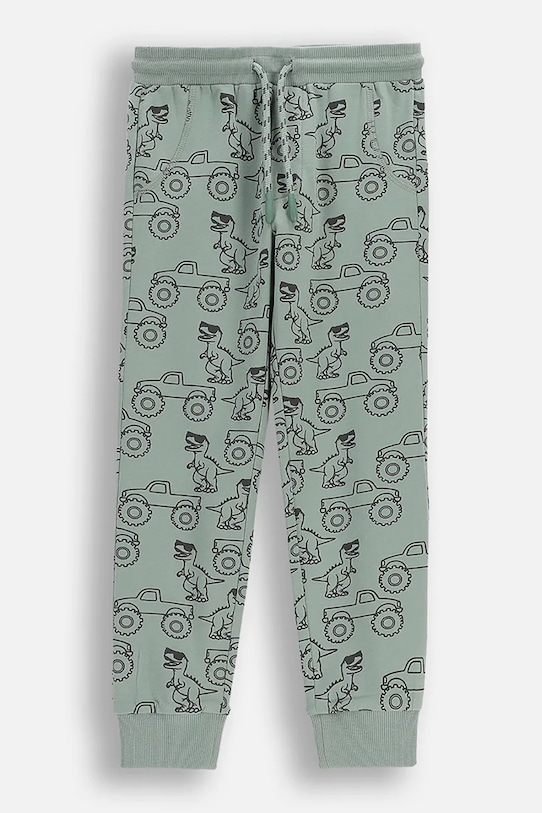 Παιδικό βαμβακερό παντελόνι Coccodrillo εμπριμέ μπεζ WC6122701NBK