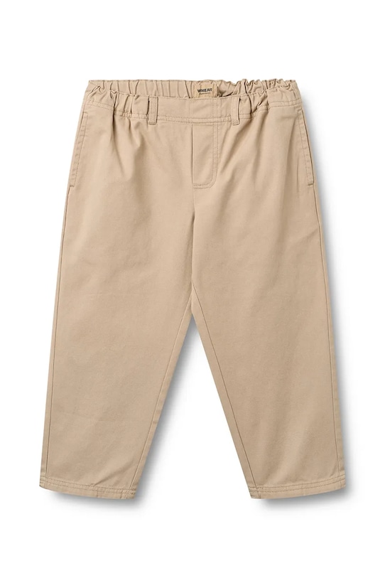 Wheat spodnie bawełniane dziecięce bawełna beżowy 2720.327.GOTS