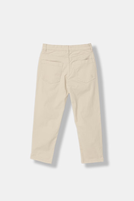 United Colors of Benetton spodnie dziecięce z bawełną 4TCGCE04D.G.Stagionale beżowy SS26