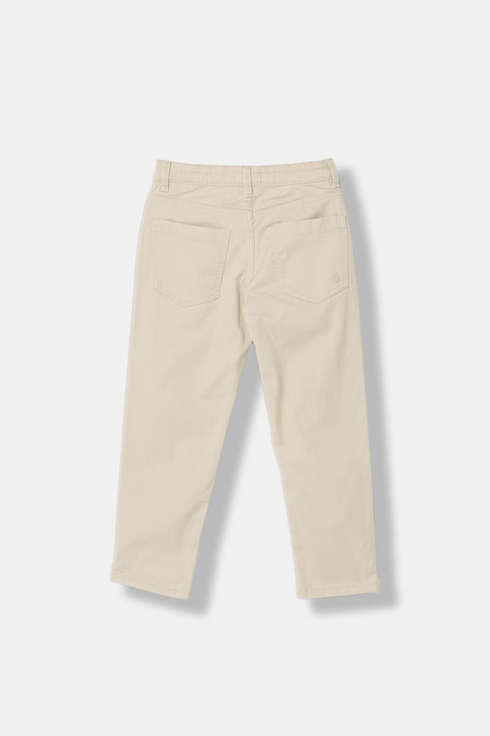 United Colors of Benetton spodnie dziecięce z bawełną 4TCGCE04D.G.Stagionale beżowy SS26
