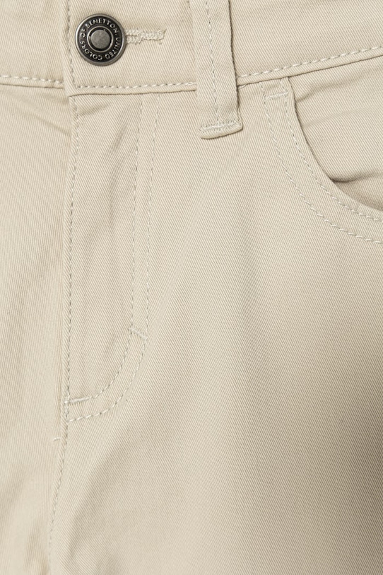 Chłopiec United Colors of Benetton spodnie dziecięce z bawełną 4TCGCE04D.G.Stagionale beżowy