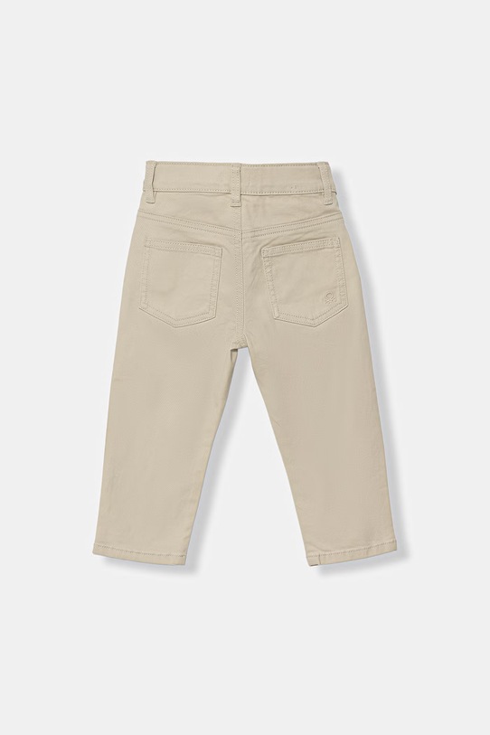 United Colors of Benetton spodnie dziecięce bawełniane z elastanem 4TCGGE009.P.Riproposto beżowy SS26