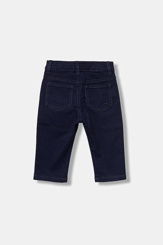 United Colors of Benetton spodnie dziecięce bawełniane z elastanem 4TCGGE009.P.Riproposto granatowy SS26