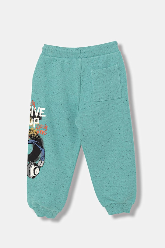 United Colors of Benetton spodnie dresowe dziecięce z bawełną 3PLGGF05G.P.Stagionale turkusowy SS26