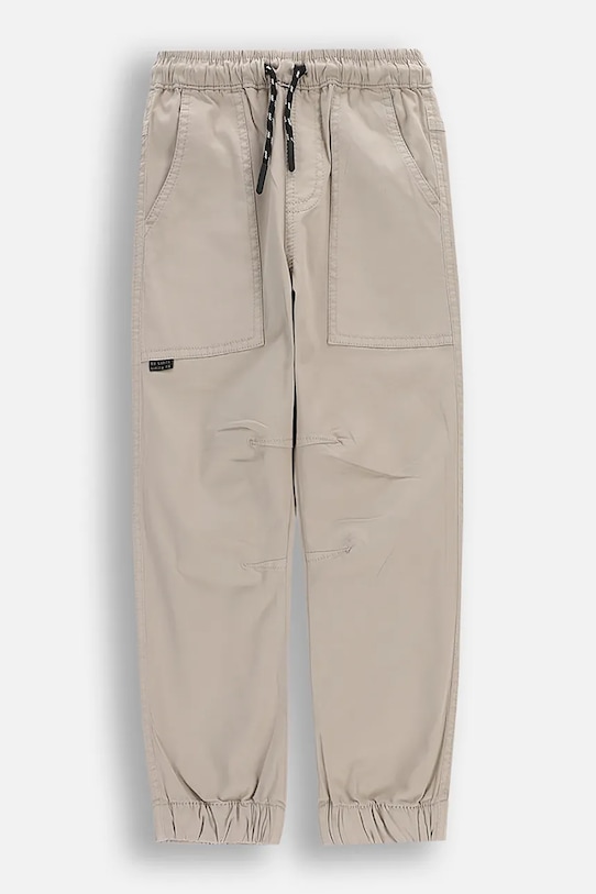 Coccodrillo spodnie dziecięce z bawełną szary WC6119102CTB