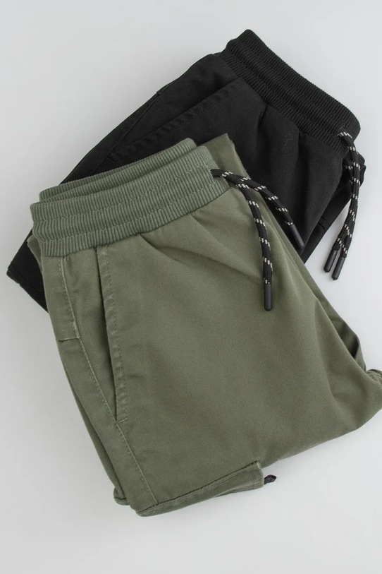 Coccodrillo παντελόνι cargo παιδικό με βαμβάκι WC6119106CTB μαύρο